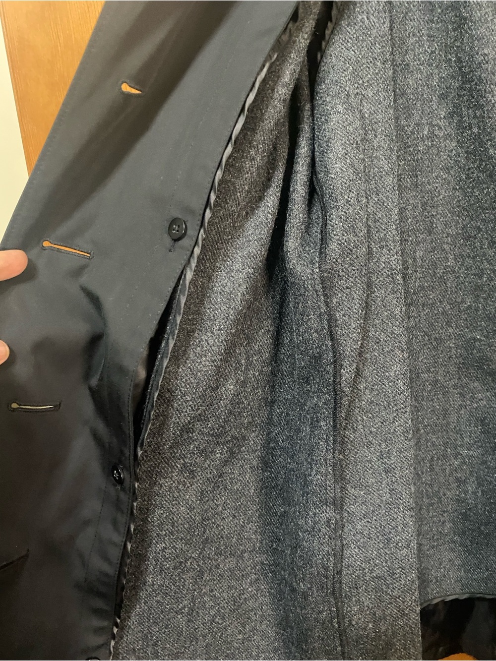 Michael Michael Kors Black Hooded Trench Coat - Picture 6 of 7
